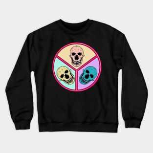 three skull heads Crewneck Sweatshirt